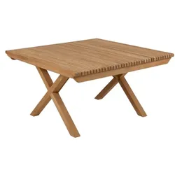 Brafab Julita Teak natur Kaffeetisch 90x90x50cm Staboptik