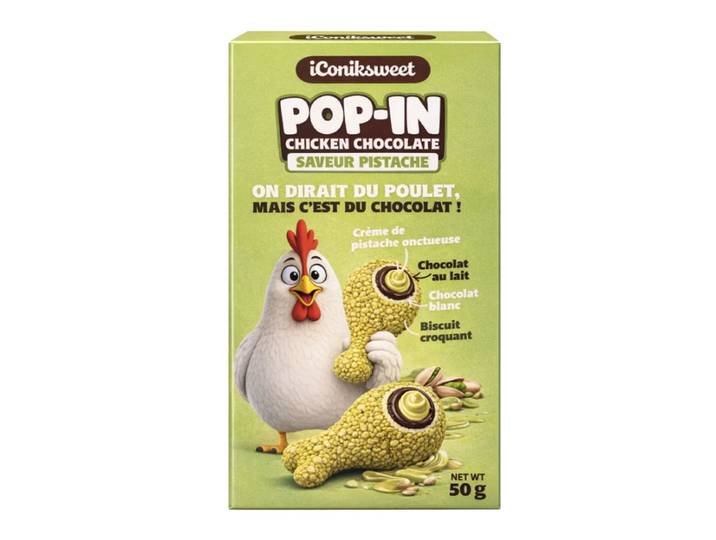 Pop-In Chocolat pistache au poulet 50 g