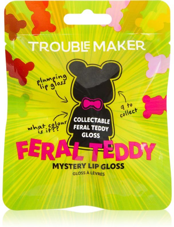 Trouble Maker Feral Teddy Mystery Plumping Lip Gloss lip gloss with magnifying effect 1.1 ml