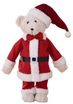 Inspired Deals Standing Plush Bear Christmas Ornament Doll, Festive Holiday Gift Decoration Standing Bear