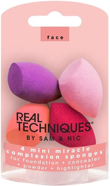 Real Techniques 4 Mini Miracle Complexion Sponges 4 Unds