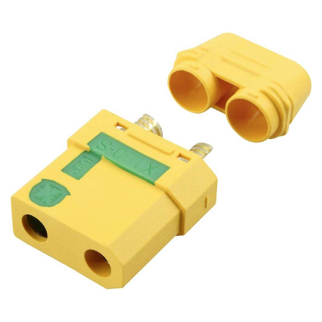 Reely RE-6685311 Akku Buchse XT90-S vergoldet, inkl. anti Blitz 1 St. (RE-6685311)