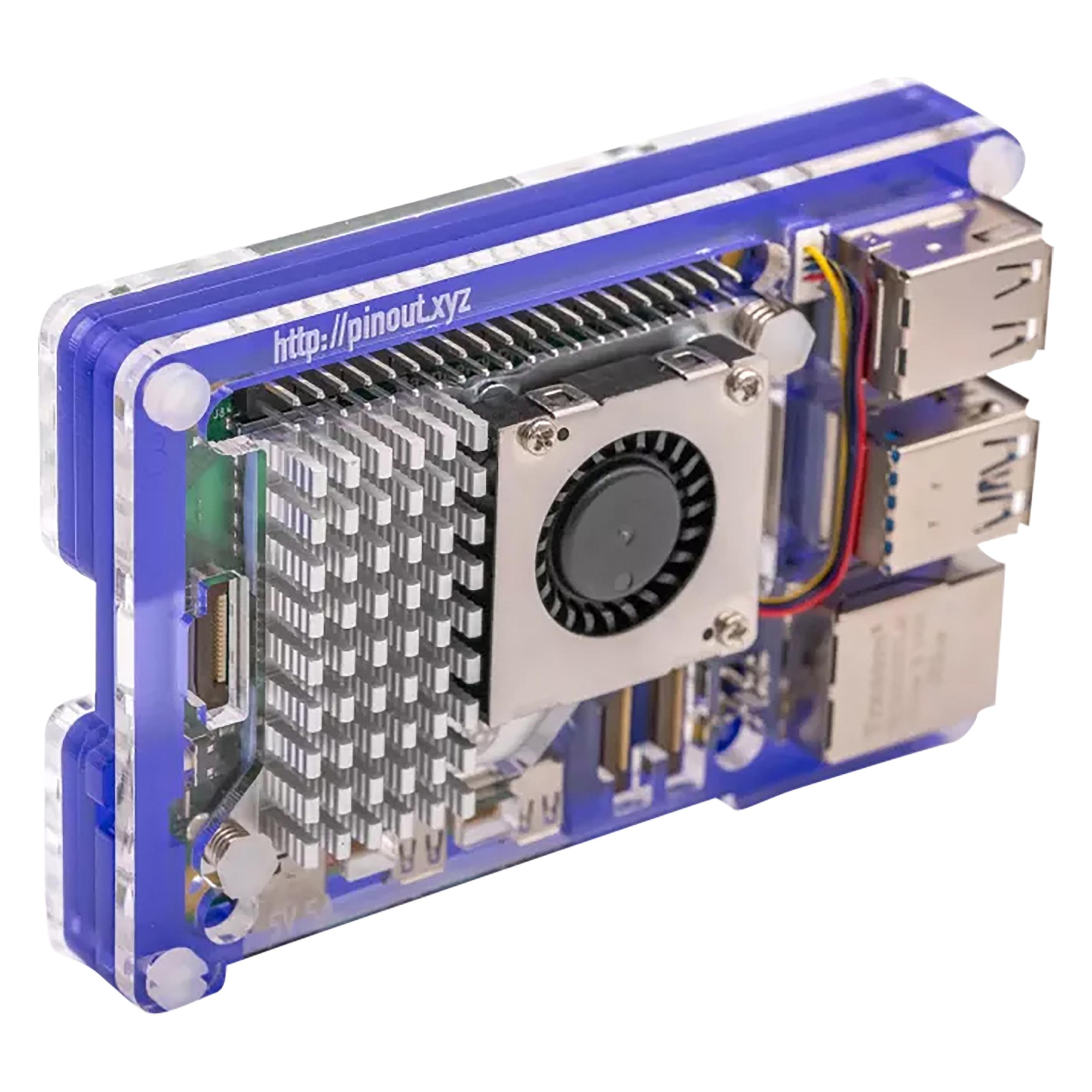 Raspberry Pi Pibow case for 5 (fan not included) - Purple (PIM679)