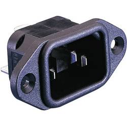 Bulgin PX0580/63 Kaltgeräte-Steckverbinder PX Stecker, Einbau vertikal Gesamtpolzahl: 2 + PE 10 A Schwarz 1 St.