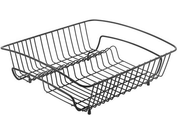 Geschirrständer METALTEX Rocky-40 Lava , schwarz, B:40cm H:14cm T:37cm, Metall, Geschirrständer, Geschirrständer, exclusive TouchTherm Beschichtung, quadratisch