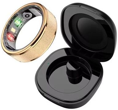 Uplift Essentials COLMI R10 Smart Ring Health Tracker With Charging Case 10 silver