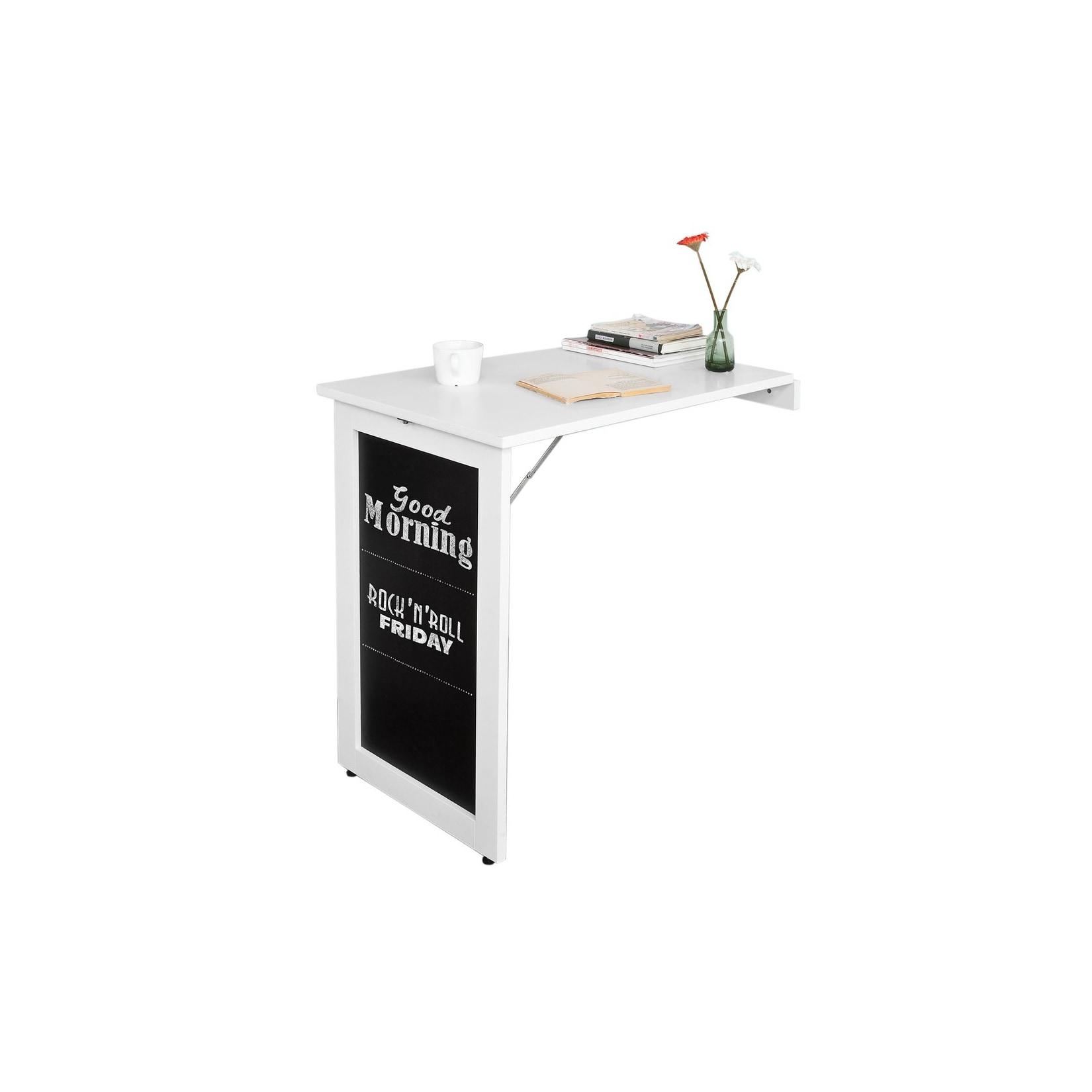 SoBuy Wandklapptisch mit Memo-Board Weiß 50x75x73cm Funktional