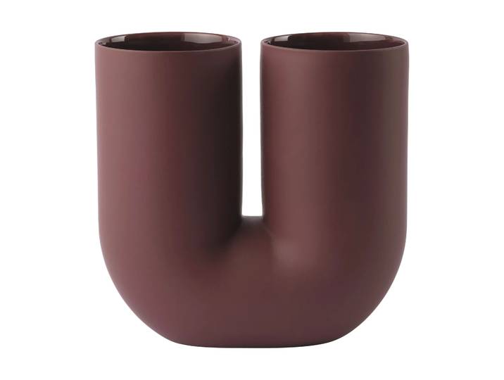 Muuto Vase Kink 26 cm Deep red