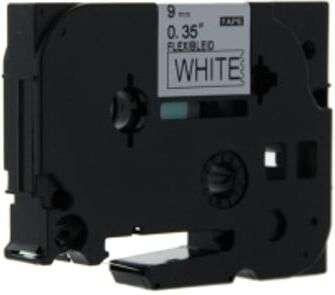Q-Nomic TZe-221 cinta 9mm texto negro sobre blanco (8M)