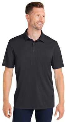 HUK H120558 Men's Pursuit Performance Polo Shirt in Black size Large   Polyester