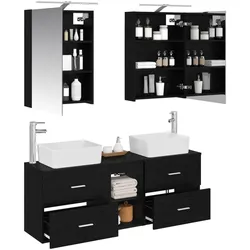 vidaXL, Badmöbelset, Badezimmer-Aufbewahrungsmöbel