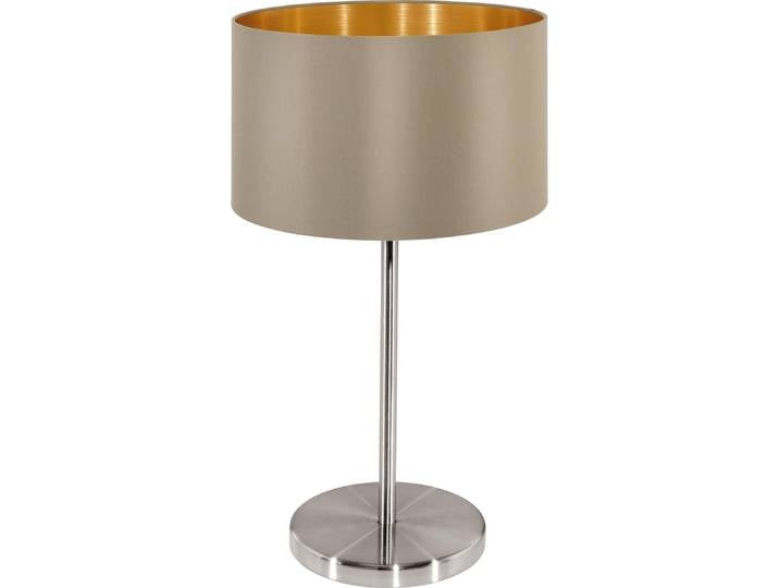 EGLO Maserlo, Gold, Nickel, Graubraun, Stoff, Stahl, Schlafzimmer, Wohnzimmer, IP20, II, ENEC