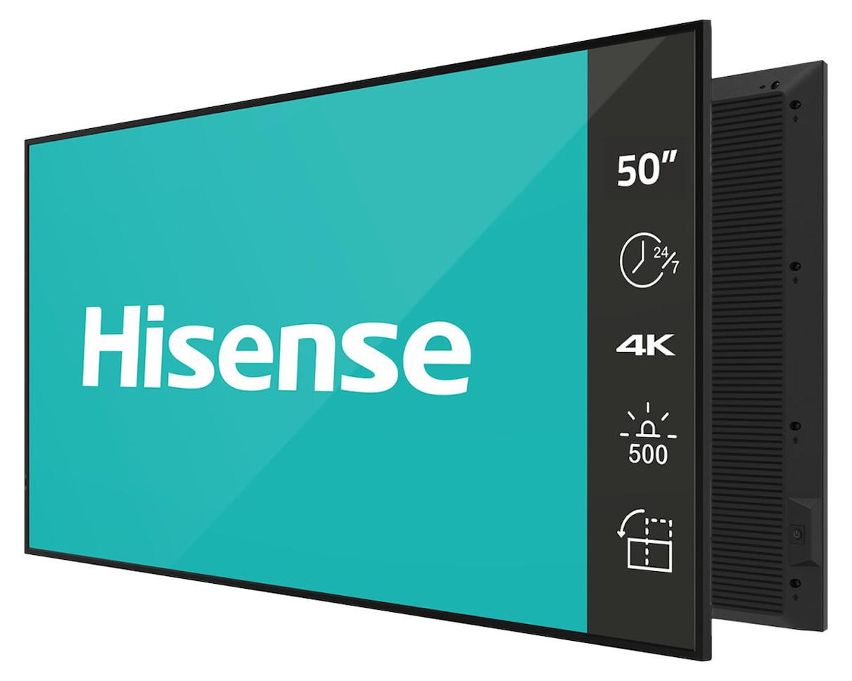 Hisense 50DM66E, Digital Signage Flachbildschirm, 127 cm (50"), LED, 3840 x 2160 Pixel, WLAN, 24/7