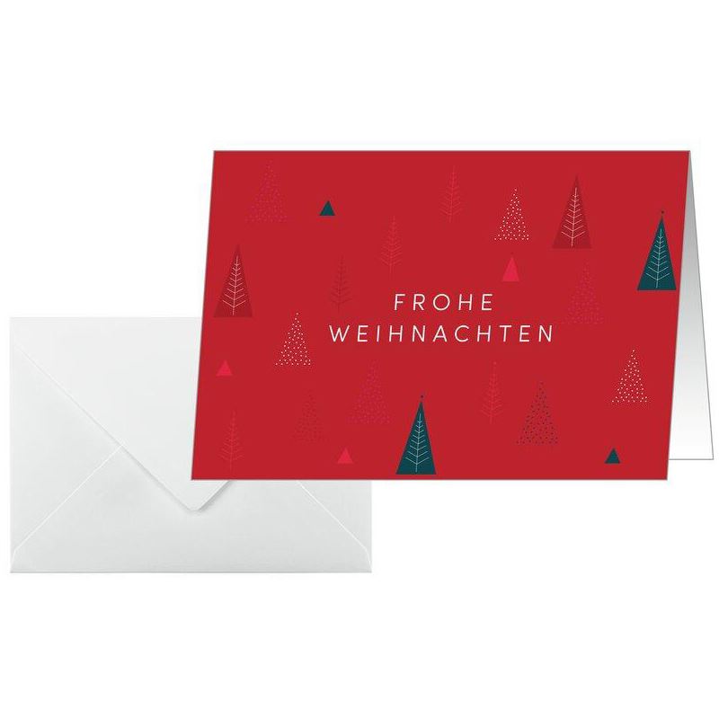 SIGEL Weihnachtskarten Ruby Pines DS636 DIN A6, 25 St.