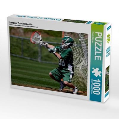 CALVENDO Puzzle Lacrosse Torwart (Goalie) 1000 Teile Puzzle quer | 1000 Teile Lege-Größe 64 × 48 cm Foto-Puzzle für glückliche Stunden