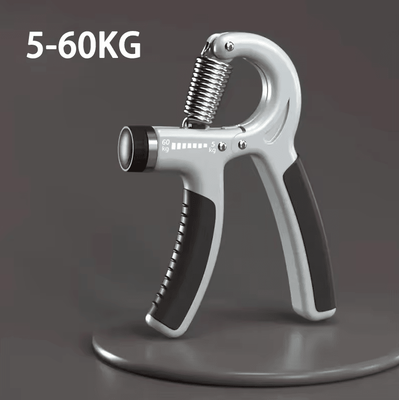 Inspire Curations GripMax Pro Adjustable Hand Grip Strengthener 5100KG Forearm & Rehab Trainer basic gray