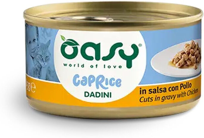Oasy Cat Caprice Dadini Lattina Multipack 18x85G POLLO