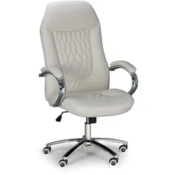 Leder-Chefsessel SUPERIOR, weiß