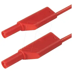MLS WS 50 RT - Messleitung, 1,0 mm2, 0,5 m, rot, gesichert, stapelbar