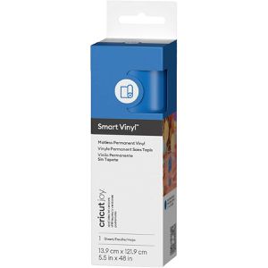 Cricut Vinylfolie Joy 2011698 Smart Vinyl, ozeanblau, 13,9 x 121,9 cm, matt, permanent