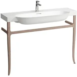 LAUFEN The new classic Waschtischgestell H4060730856291 Nussbaum, 118x83x32cm, bodensehend