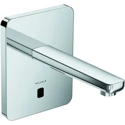 Kludi Zenta elektrische Waschtischarmatur 3840205 chrom, soft-edge Rosette, Ausladung 190 mm