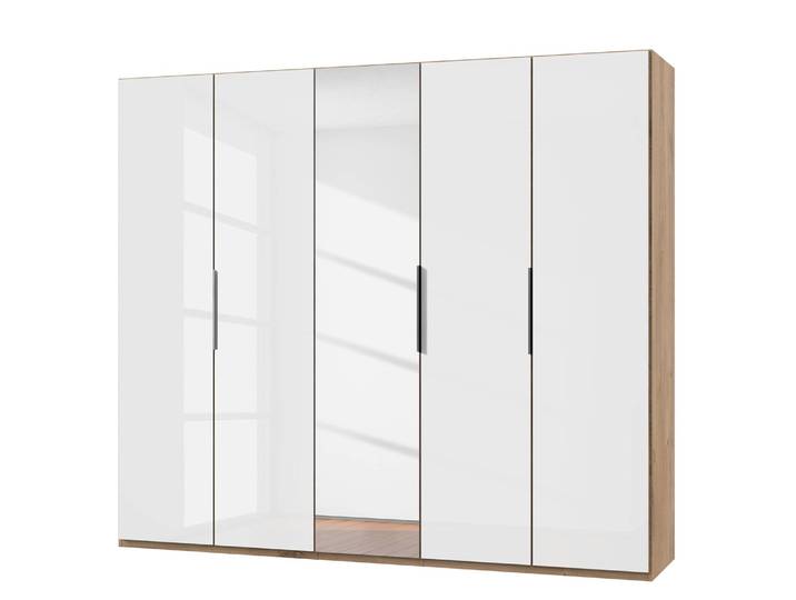 Armoire Level 36 D II 250 x 216cm Blanc/Blanc brillant/Imitiation chêne