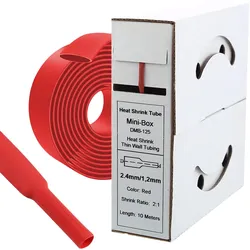 10 m Schrumpfschlauch 2,4 mm auf 1,2 mm Rot 2:1 – Offgridtec Kabelisolierung