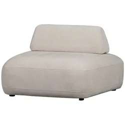 Sessel Sterck aus Jacquard-Stoff, bewegliche Rückenlehne, modern, Sand – besonders komfortabel für Dein Zuhause