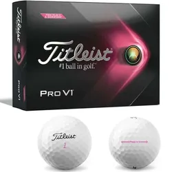 Titleist Pro V1 2021 12er Packung pink
