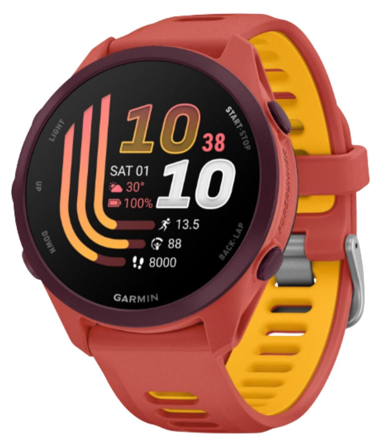 Garmin Forerunner 170 Music sportklok, rood/roze