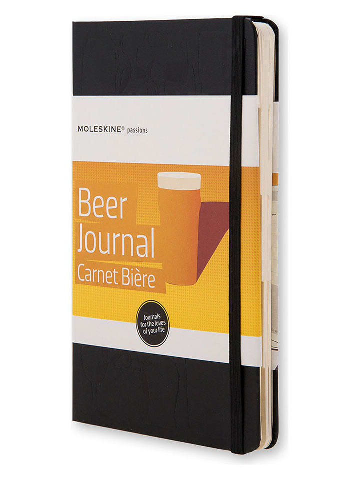 Moleskine Notizbuch "Passion Journal Beer" in Schwarz - (B)13 x (H)21 cm - onesize