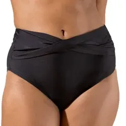 Trofe Solid C-Cut Twist Brief Schwarz 38 Damen