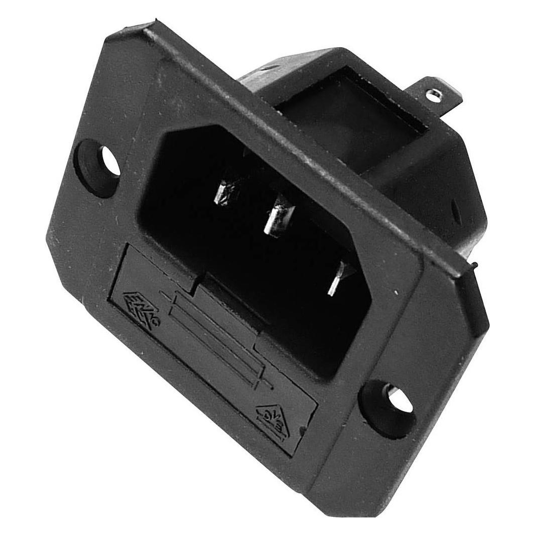 Kaiser 750/sw Kaltgeräte-Steckverbinder 750 Stecker, Einbau vertikal Gesamtpolza (750/sw)