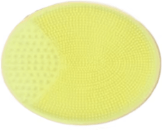 Inspire Picks Soft Silicone Face Brush Manual Facial Cleansing & Exfoliating Massage Brush yellow