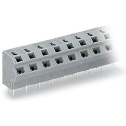 WAGO 254-259 Federkraftklemmblock Polzahl 9 Grau 60 St.