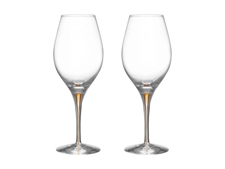Orrefors Intermezzo Balance verres à vin 44 cl lot de 2 Or
