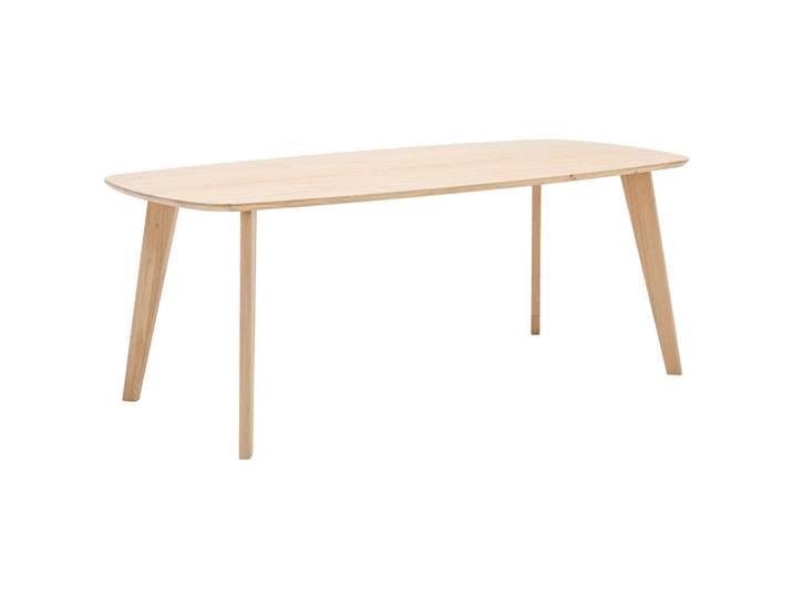 Welnova Esstisch, Eichefarben, Holz, Eiche, vollmassiv, oval, konisch, 100x76x200 cm, Variantenauswahl, Gestellauswahl, Esszimmer, Esstische, Esstische