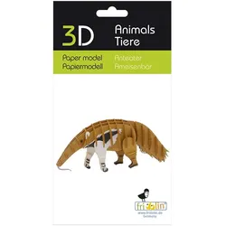 3D Tiere Papiermodell - Ameisenbär