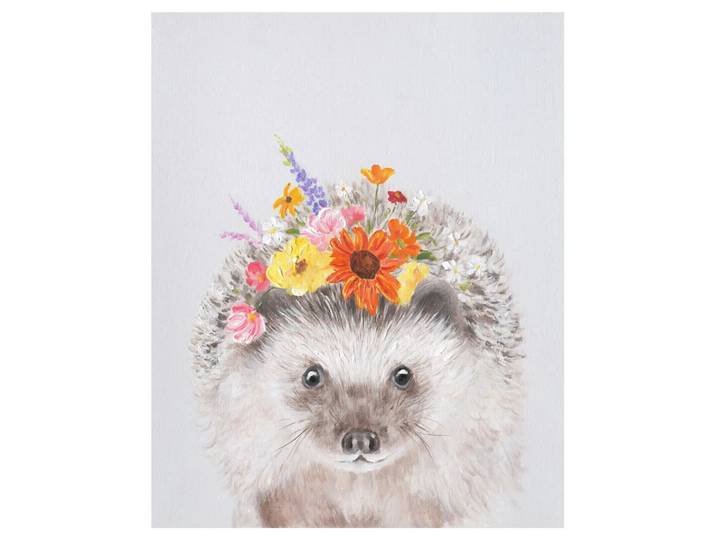 Bild Igel mit Blumen image LAND