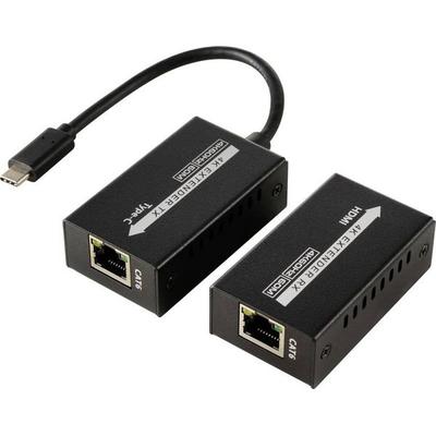 SpeaKa Professional SP-TPCE-500 USB-C® (DP Alt Mode) HDMI Extender über Netzwerkkabel RJ45 60 m