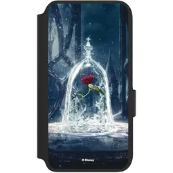 Nivocase Klapphülle für Samsung Galaxy S22 Handyhülle aus Kunst Leder NIVOflip schwarz Die Schöne und das (Samsung Galaxy S22), Smartphone Hülle, Schwarz