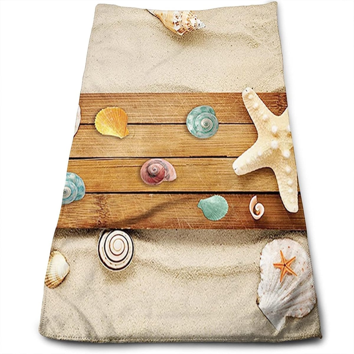 Meerkleurige strandhanddoek van microvezel, zandvrij en sneldrogend, 80 x 130 cm