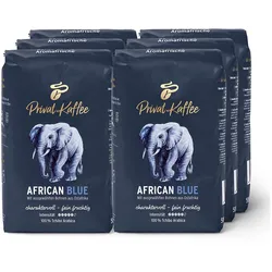 Tchibo - Privat Kaffee African Blue - 6 x 500 g Ganze Bohne - Intensität: 5/6