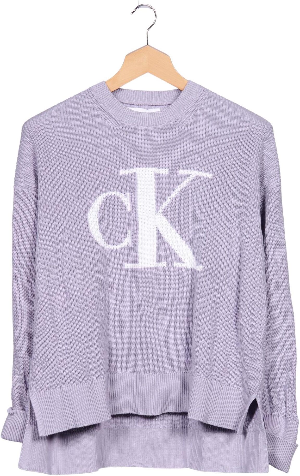 Calvin Klein Jeans Damen Pullover, Flieder, Gr. L, Baumwolle - Second Hand