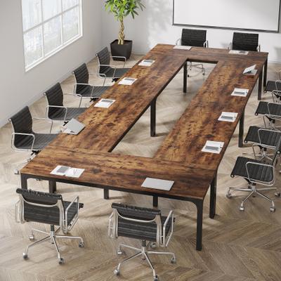 1Easylife 6.5FT Conference Meeting Seminar Business Table Set for 16-20 Person (Set of 6)