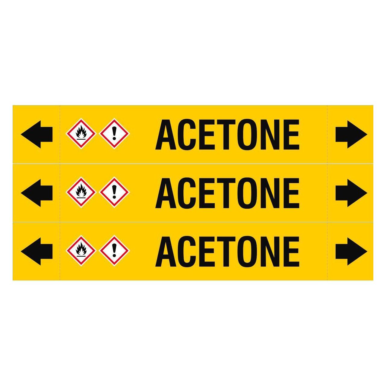Brady ASME - Rohrmarkierer - Acetone (ASMEPM-37X230MM-ACETONE)