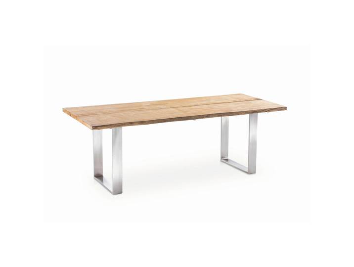 Niehoff Garden Gartentisch, Teakfarben, Holz, Teakholz,Teakholz, massiv,massiv, rechteckig, Kufe, 95x76x280 cm, wetterbeständig, wetterfest, Gartenmöbel, Gartentisch, Gartentische