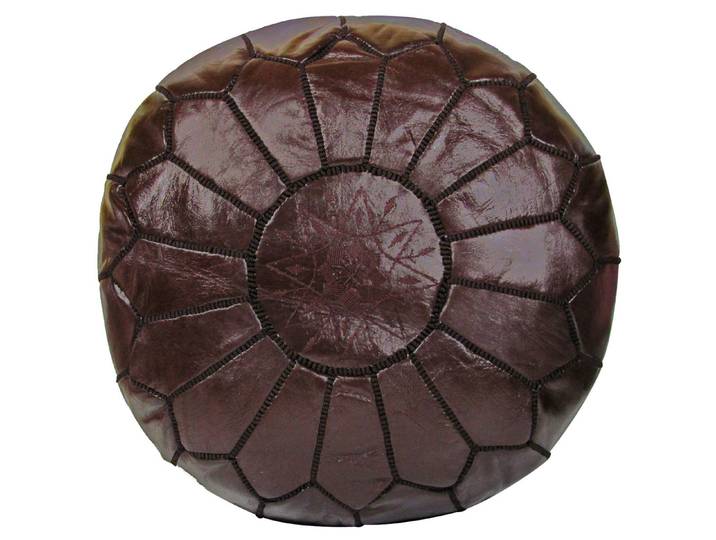 ALMADIH Pouf Leder Pouf Marokkanischer Echtleder Handarbeit Sitzsack
