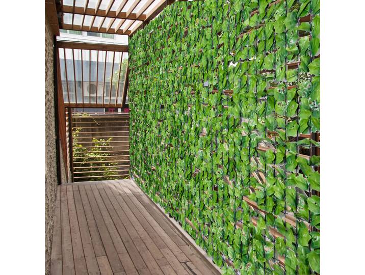 Outsunny Haie Lierre Artificiel 3x1.5m Anti-UV Vert